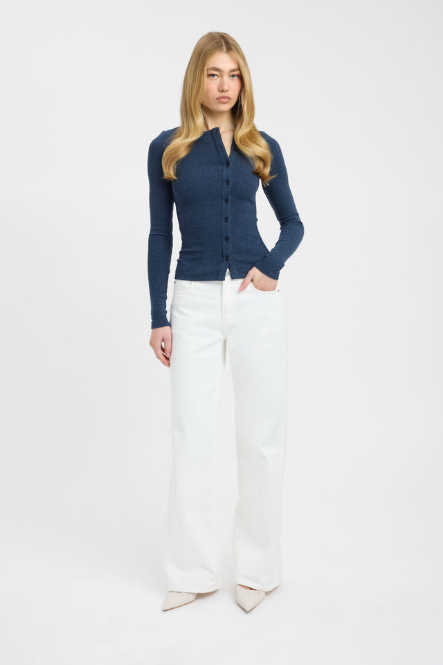 Bec Button Long Sleeve Top