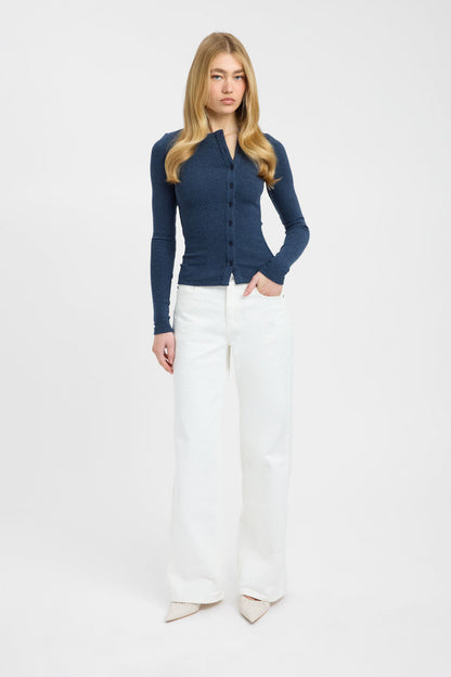 Bec Button Long Sleeve Top