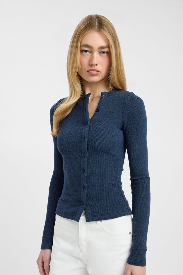 Bec Button Long Sleeve Top