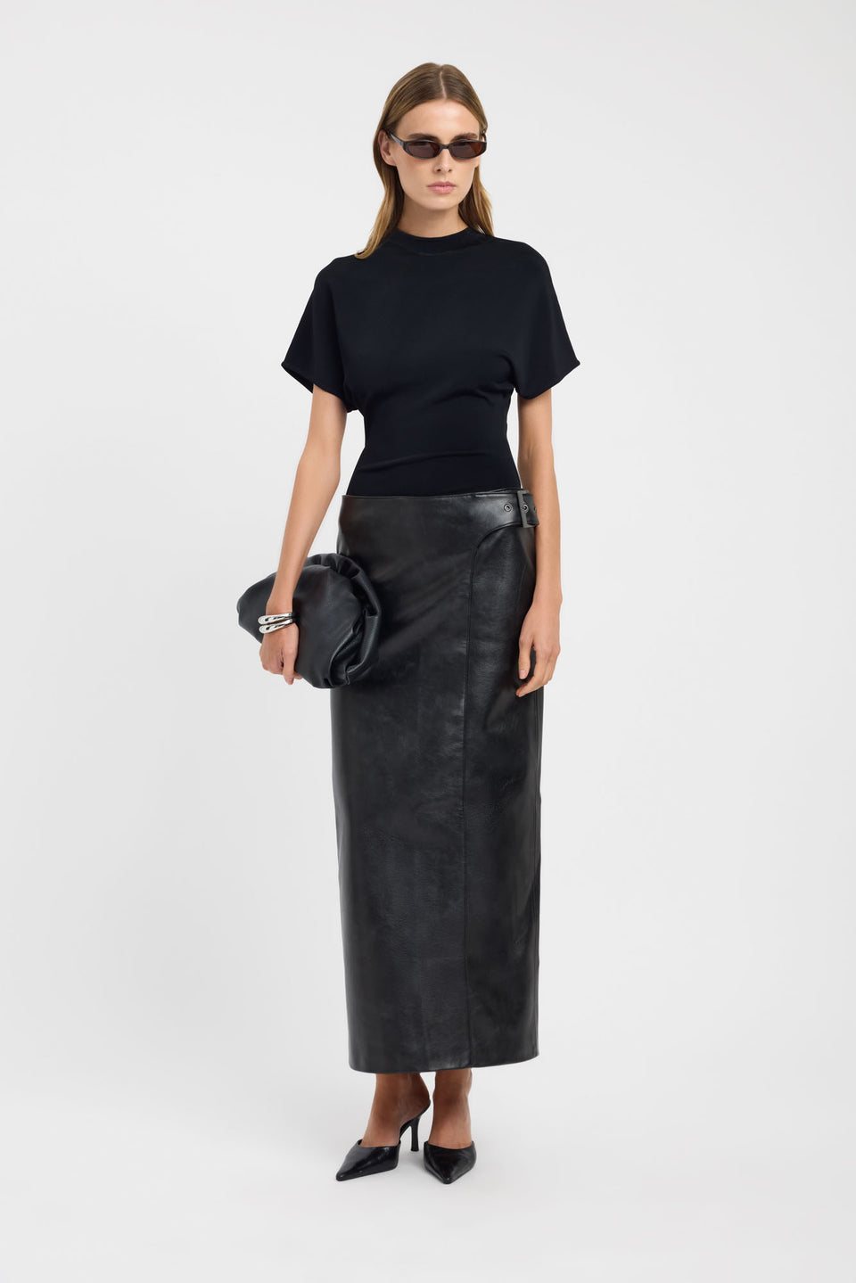 Heavy Phoenix Belted Maxi Skirt