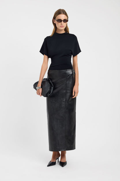 Heavy Phoenix Belted Maxi Skirt
